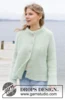 243-4 Green Whisper Cardigan by DROPS Design